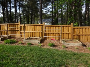 Custom Privacy Fence and Garden Boxes