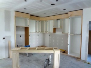 Custom built cabinets